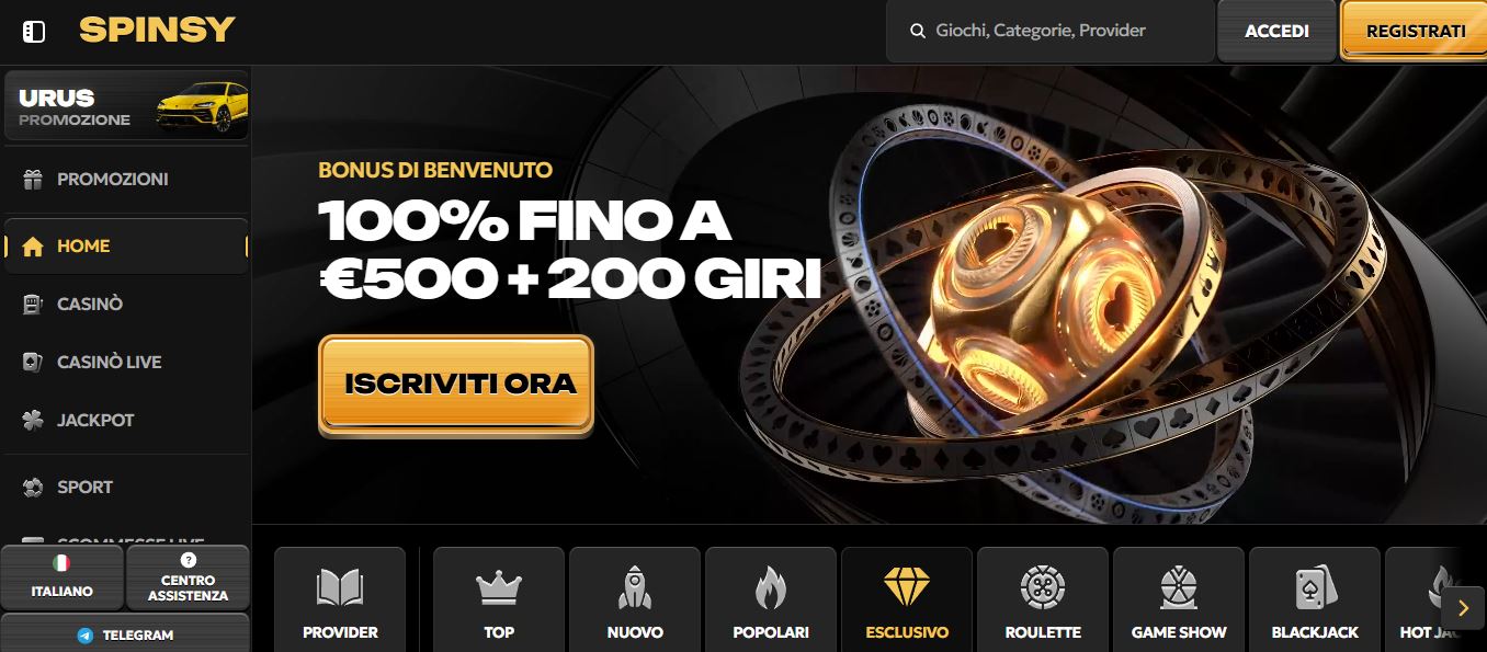 Register at Spinsy and claim welcome bonus up