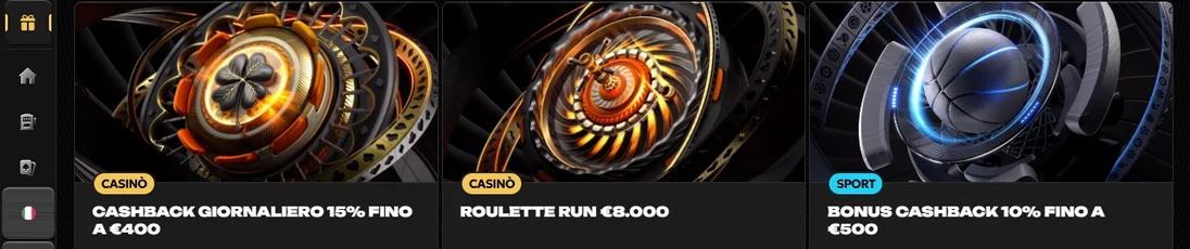 Visualizza promozioni casino disponibili.